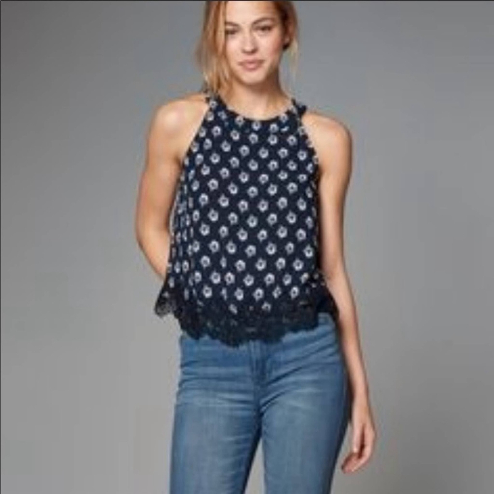Abercrombie & Fitch Floral Cropped Top XSMALL